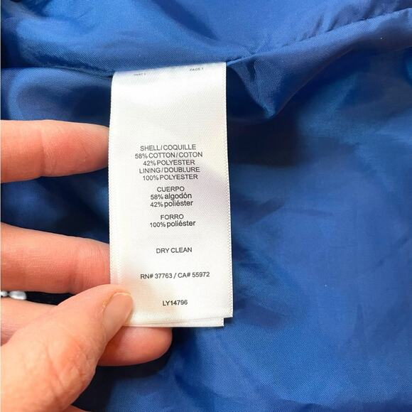 Laundry by Shelli Seagal Blue Striped Dress - Size 8 - Picture 7 of 10